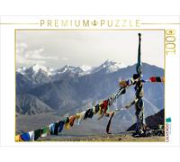 Puzzle CALVENDO Des drapeaux de prière devant l'Himalaya | 1000 pièces, format a