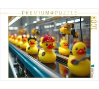 CALVENDO Puzzle Professional bathing ducks on the production line - squeaky duck