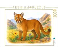 CALVENDO Puzzle Puma | 1000 pièces de Taille 64 x 48 cm Puzzle Photo pour des Heures heureuses