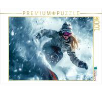CALVENDO Puzzle Pure snowboarding pleasure | 1000 pieces, finished size 25.2 × 1