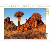 CALVENDO Puzzle Arbre à carquois dans la lumière du Soir dans Le désert du Namib en Namibie 1000 Pieces 64 x 48 cm from Sandra Schänzer