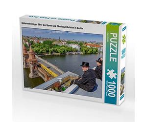 CALVENDO Puzzle Ramonage de la Spree et de l'Oberbaumbrücke à Berlin 1000 Pieces 64 x 48 cm from Joern Dudek