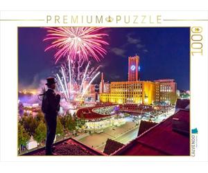 CALVENDO Puzzle Ramoneurs Lors du feu d'artifice à l'Ullsteinhaus et au Tempelhofer Hafen. 1000 Pieces 64 x 48 cm from Joern Dudek