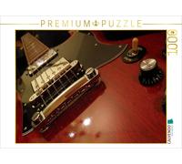 CALVENDO Puzzle Red Electric Guitar - Close-up | 1000 pieces, finished size 25.2