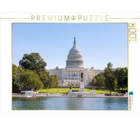 CALVENDO Puzzle Reflecting Pool Grant Memorial et Capitole des États-Unis - Washington, D.C. | 1000 pièces Taille de la Pose 64 x 48 cm Puzzle Photo pour des Heures heureuses
