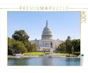 CALVENDO Puzzle Reflecting Pool Grant Memorial et Capitole des États-Unis - Washington, D.C. | 1000 pièces Taille de la Pose 64 x 48 cm Puzzle Photo pour des Heures heureuses