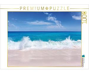 CALVENDO Puzzle Reflets sur la Plage, Seychelles 1000 pièces Taille de la Pose 64 x 48 cm Photo Puzzle Image de JF Photographie