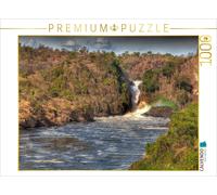 CALVENDO Puzzle Regenbogen am Murchison Falls | 1000 Teile Lege-Größe 64x48cm Fo