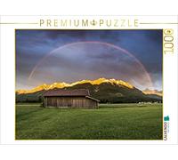 CALVENDO Puzzle Regenbogen über dem Karwendel 1000 Teile Puzzle quer 1000 Pieces 64 x 48 cm from Martin Wasilewski