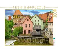 CALVENDO Puzzle Reichelsche Insel mit Judenturm und Schleifmühle | 1000 Teile Le