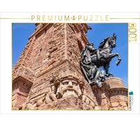 CALVENDO Puzzle Statue équestre Empereur Guillaume Ier - Kyffhäuser | 1000 pièces - Taille de la Ponte 64 x 48 cm - Puzzle Photo pour des Heures heureuses