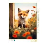 CALVENDO Puzzle Renard Roux en été - Taille de la Photo - Puzzle Photo pour des Heures heureuses