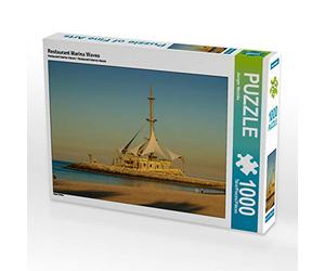 CALVENDO Puzzle Restaurant Marina Waves 1000 Teile Puzzle quer 1000 Pieces 64 x 48 cm from Jürgen Wöhlke