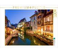CALVENDO Puzzle Restaurants am Ufer der Lauch, Petite Venise, Colmar | 1000 Teil