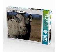 CALVENDO Puzzle rhinocéros dans l'Ol Pejeta Conservancy Kenya 1000 pièces Taille de la Pose 64 x 48 cm Photo Puzzle Image de Michael Herzog