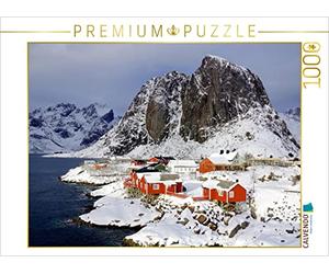 CALVENDO Puzzle Rorbuer à Hamnoy en Hiver 1000 Pieces 64 x 48 cm from Reinhard Pantke