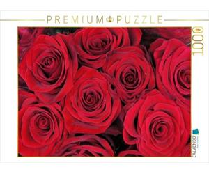 CALVENDO Puzzle Roses Rouges 1000 Pieces 64 x 48 cm from Gudrun Nitzold-Briele