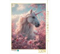 CALVENDO Puzzle Rosy unicorn: cherry blossom magic | 1000 pieces, finished size