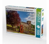 CALVENDO Puzzle Rote Telefonzelle Auf dem Dorfplatz Von Snowshill 1000 Teile Puzzle quer 1000 Pieces 64 x 48 cm from Christian Müringer