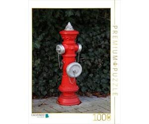 CALVENDO Puzzle Roter Hydrant 1000 Teile Puzzle Hoch 1000 Pieces 48 x 64 cm from SchnelleWelten