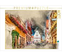 CALVENDO Puzzle Rothenburg ob der Tauber 1000 Teile Puzzle quer | 1000 pieces, f