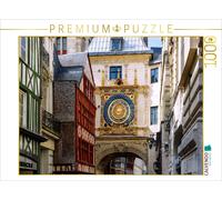 CALVENDO Puzzle Rouen, half-timbered houses, and the Gros-Horloge clock tower |