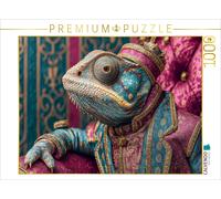 CALVENDO Puzzle Royal chameleon in the throne room | 1000 pieces, finished size