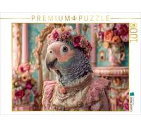 CALVENDO Puzzle Royal parrot with flower crown | 1000 pieces, finished size 25.2