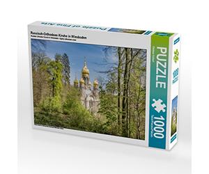 CALVENDO Puzzle Russisch-Orthodoxe Kirche in Wiesbaden 1000 Teile Puzzle quer 1000 Pieces 64 x 48 cm from Dietmar Scherf