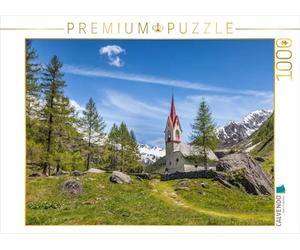 CALVENDO Puzzle Saint-Esprit Église à Caserne, Vallée de l'Ahrntal arrière, 1000 pièces, Taille de la Ponte, 64 x 48 cm, Photo de Christian Müringer Müringer, Christian