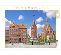 CALVENDO Puzzle Salzwedel - War memorial and monk's church around 1915 | 1000 pi