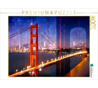 CALVENDO Puzzle SAN Francisco Skyline et Golden Gate Bridge 1000 Pieces 64 x 48 cm from Melanie Viola