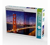 CALVENDO Puzzle SAN Francisco Skyline et Golden Gate Bridge 1000 Pieces 64 x 48 cm from Melanie Viola