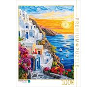 CALVENDO Puzzle Santorini with sunset | 1000 pieces, finished size 25.2 × 18.9 i