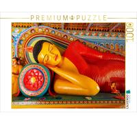 CALVENDO Puzzle Schlafender Buddha, Isurumuni Viharaya, Anuradhapura | 1000 Teil