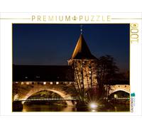 CALVENDO Puzzle Schlayerturm und Kettensteg 1000 Teile Puzzle quer | 1000 pieces