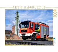 CALVENDO Puzzle Schlingmann HLF 10 - Pompiers volontaires de Merkers 1000 Pieces 64 x 48 cm from M. Heinz