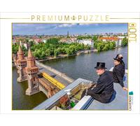 CALVENDO Puzzle Schornsteinfeger über der Spree und Oberbaumbrücke in Berlin | 1