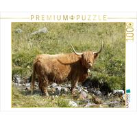 CALVENDO Puzzle Scottish Highland cow standing in a stream | 1000 pieces, finish