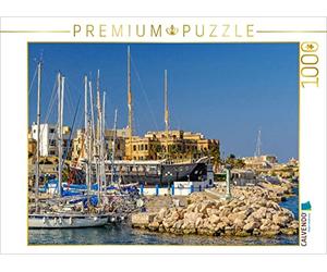 CALVENDO Puzzle Segelboote in der Msida Yacht Marina 1000 Teile Puzzle quer 1000 Pieces 64 x 48 cm from Dieter Wilczek