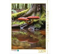 CALVENDO Puzzle Shiny lacquer mushroom in the enchanted forest | 1000 pieces, fi