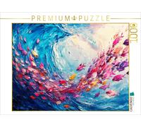 CALVENDO Puzzle Shoal of colorful fish | 1000 pieces, finished size 25.2 × 18.9