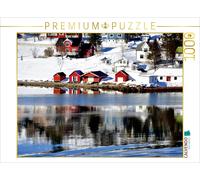 CALVENDO Puzzle Siedlung auf dem Weg nach Tromsø 1000 Teile Puzzle quer | 1000 T