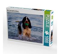 CALVENDO Puzzle Sigi - Chien Jouant dans l'eau 1000 Pieces 64 x 48 cm from Renate Bleicher