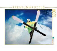 CALVENDO Puzzle Skiakrobat in der Luft 1000 Teile Puzzle quer | 1000 pieces, fin