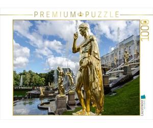 CALVENDO Puzzle Skulptur Peterhof 1000 Teile Puzzle quer 1000 Pieces 64 x 48 cm from Hermann Koch