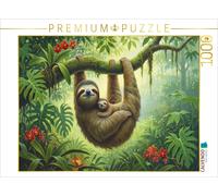 CALVENDO Puzzle Sloth with a baby in a tree | 1000 pieces, finished size 25.2 ×