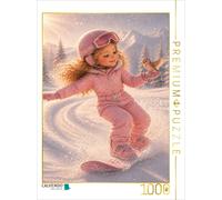 CALVENDO Puzzle Snowboard Princess | 1000 pieces, finished size 25.2 × 18.9 in (