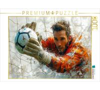 CALVENDO Puzzle Soccer goalkeeper, pure concentration | 1000 pieces, finished si