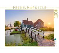 CALVENDO Puzzle Sonnenaufgang in Zaanse Schans in Holland 1000 Teile Puzzle quer 1000 Pieces 64 x 48 cm from Michael Valjak
